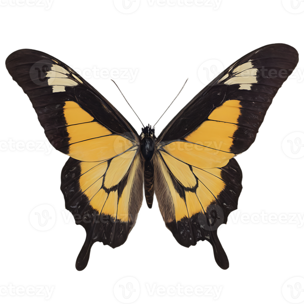 Beautiful Color Butterfly Isolated on a Transparent Background png