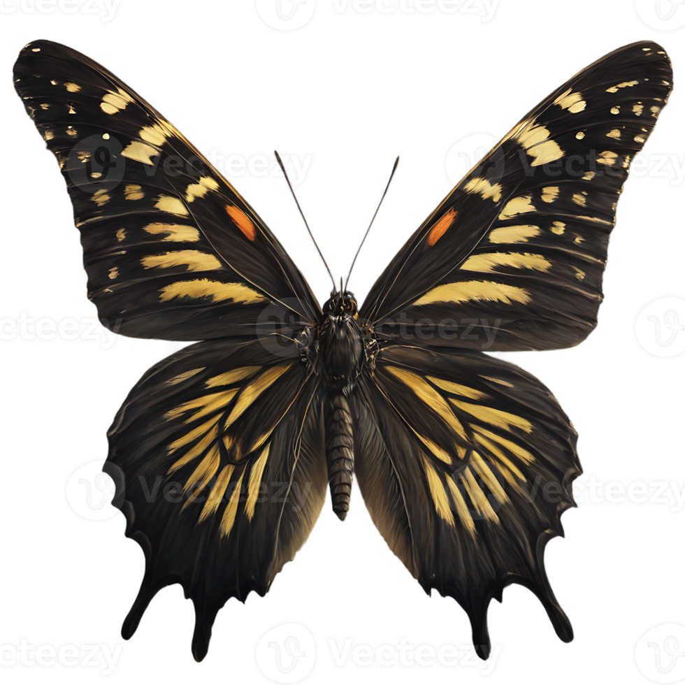 Beautiful Color Butterfly Isolated on a Transparent Background png