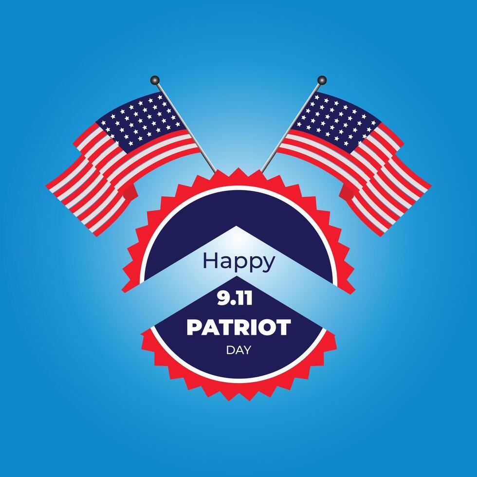 Happy Patriot Day vector