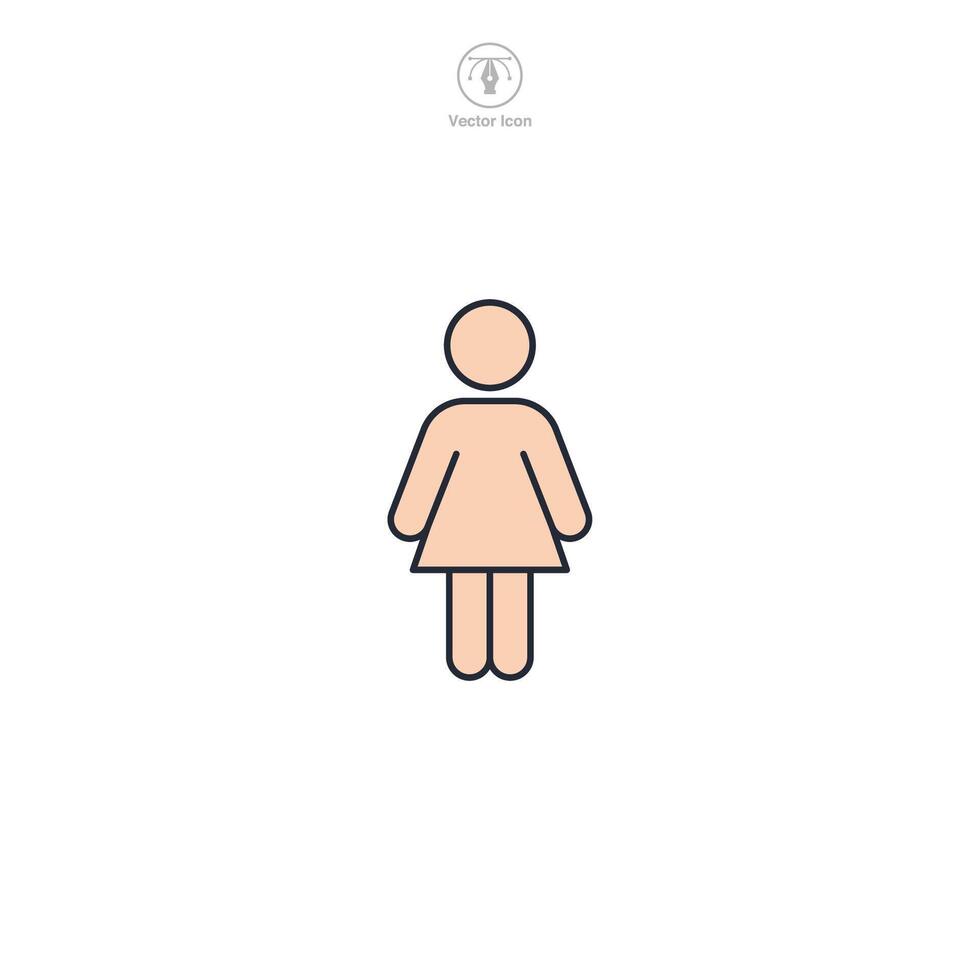 human people Icon theme symbol illustration isolated on white background vector