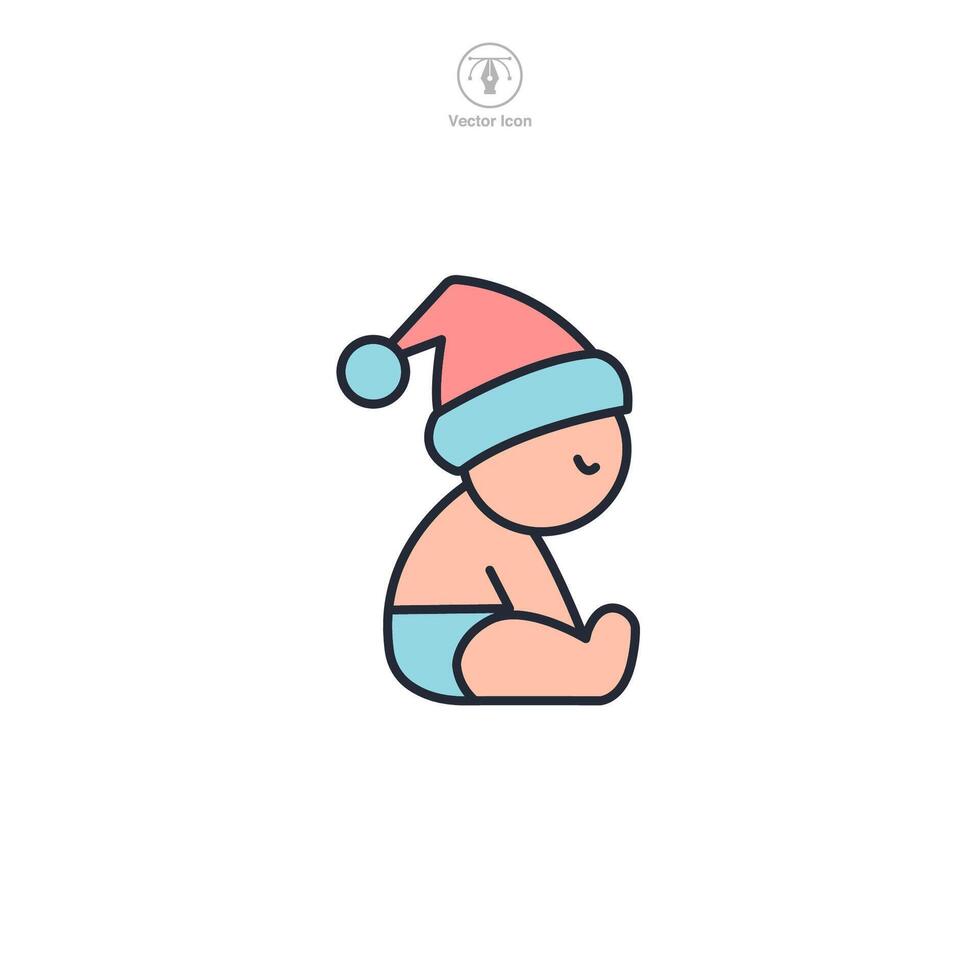 Baby Icon theme symbol illustration isolated on white background vector
