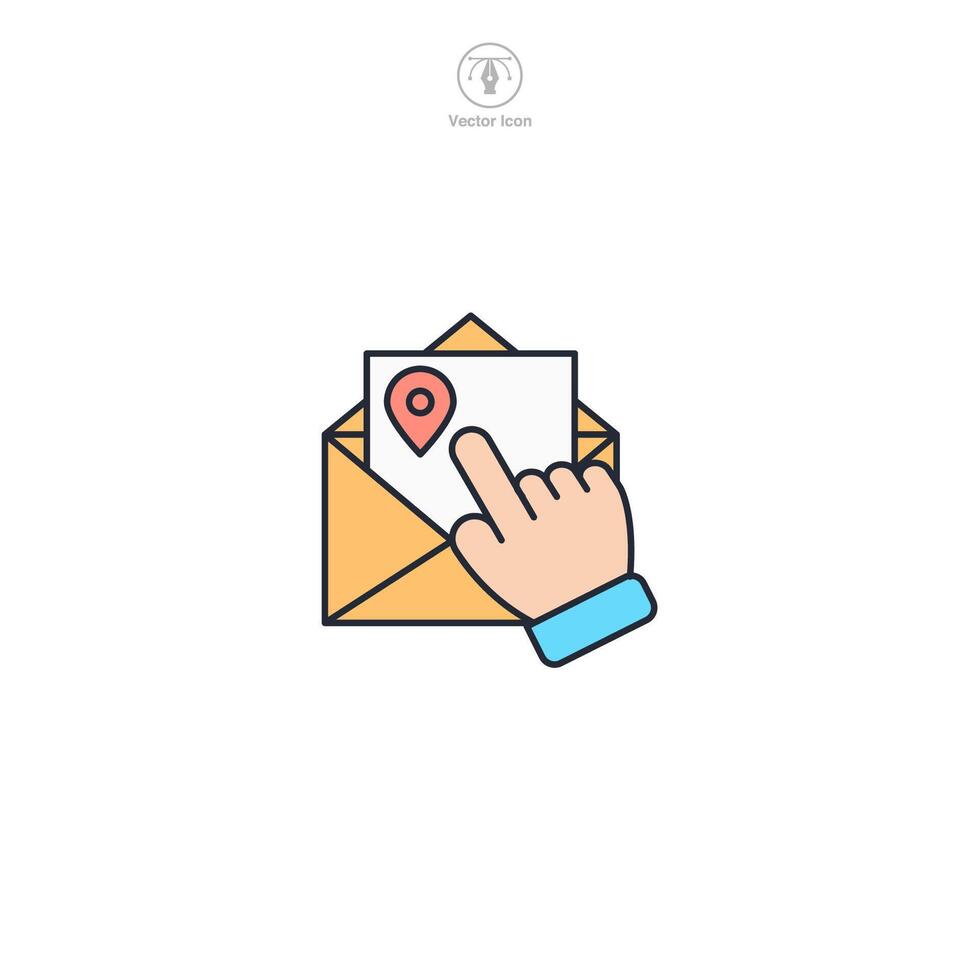 Email Icon theme symbol illustration isolated on white background vector