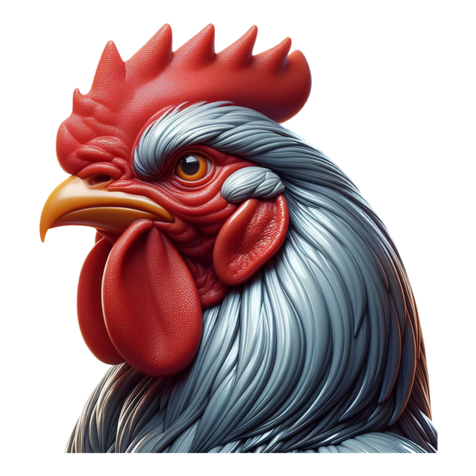 Cartoon rooster head png