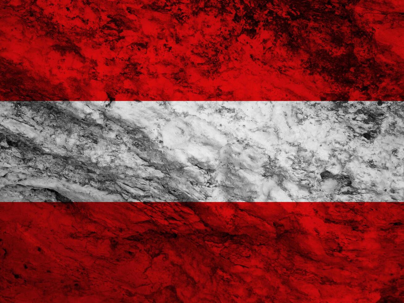 Austrian flag with texture photo