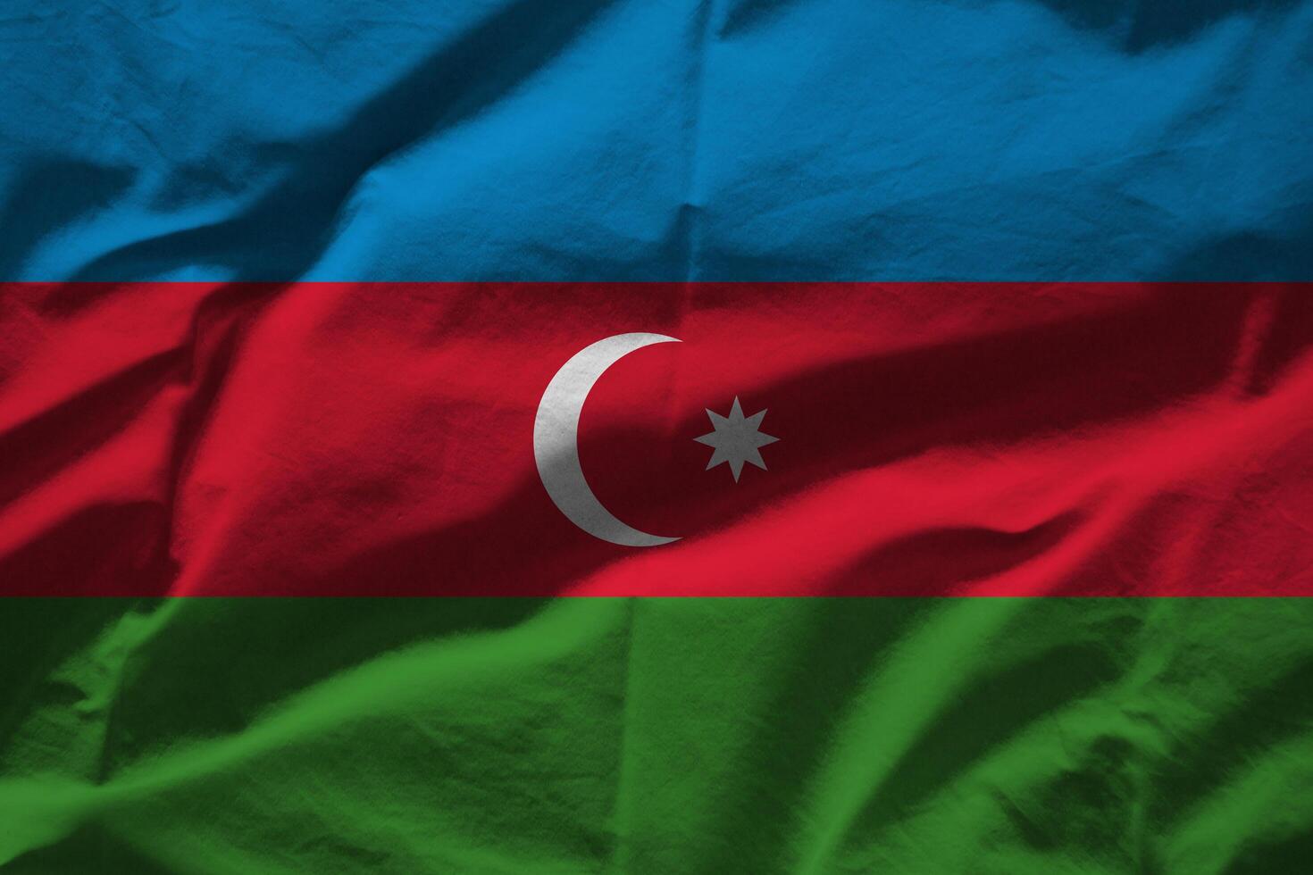 Azerbaijan flag with texture photo