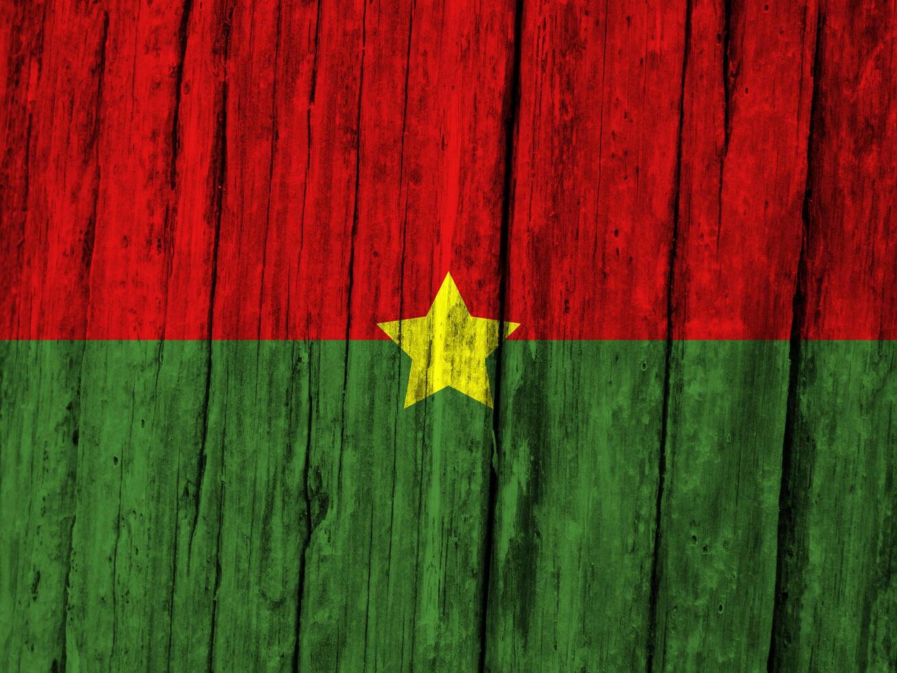 Burkina Faso flag with texture photo