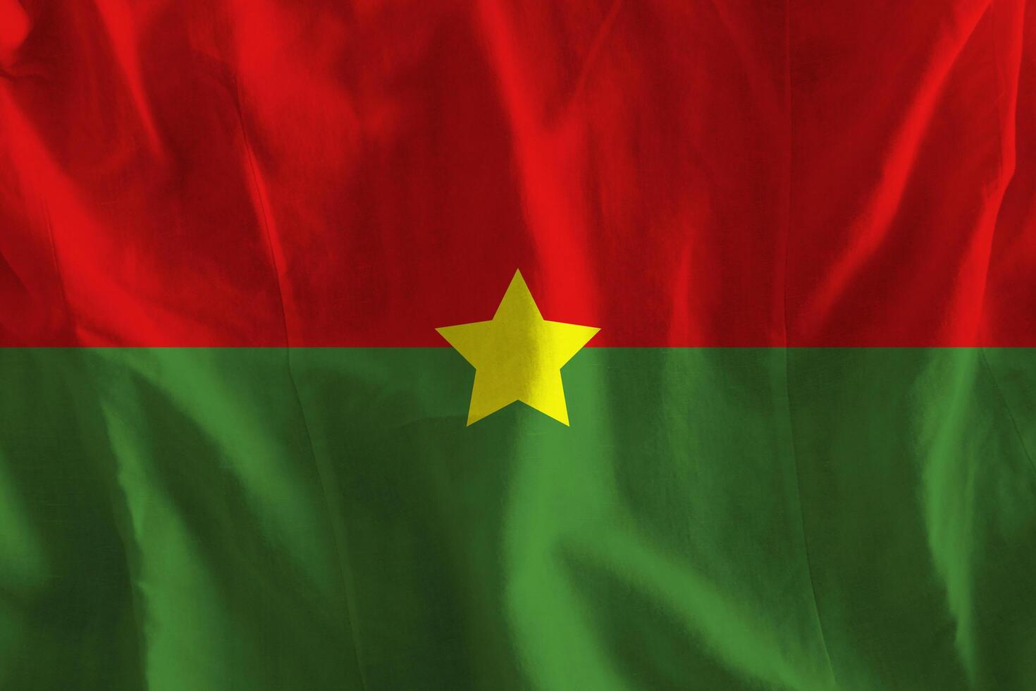 Burkina Faso flag with texture photo