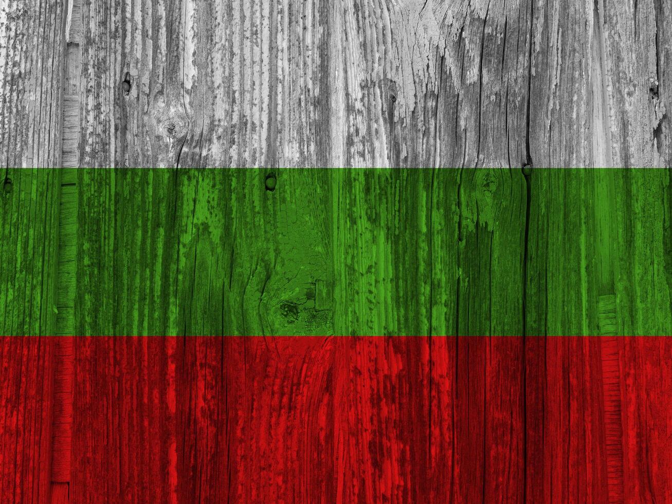 Bulgarian flag with texture photo