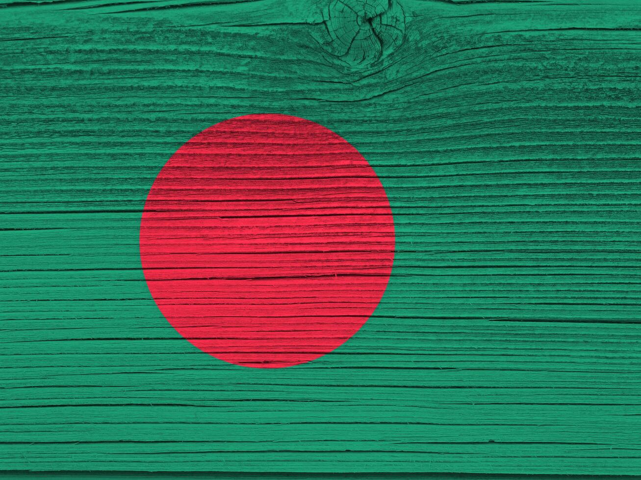 Bangladeshi flag with texture photo