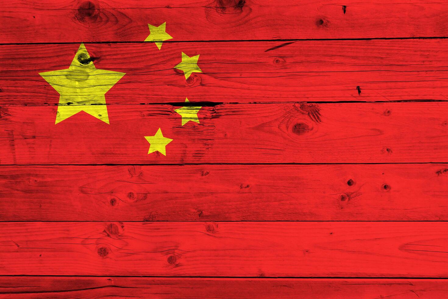 China flag with texture photo
