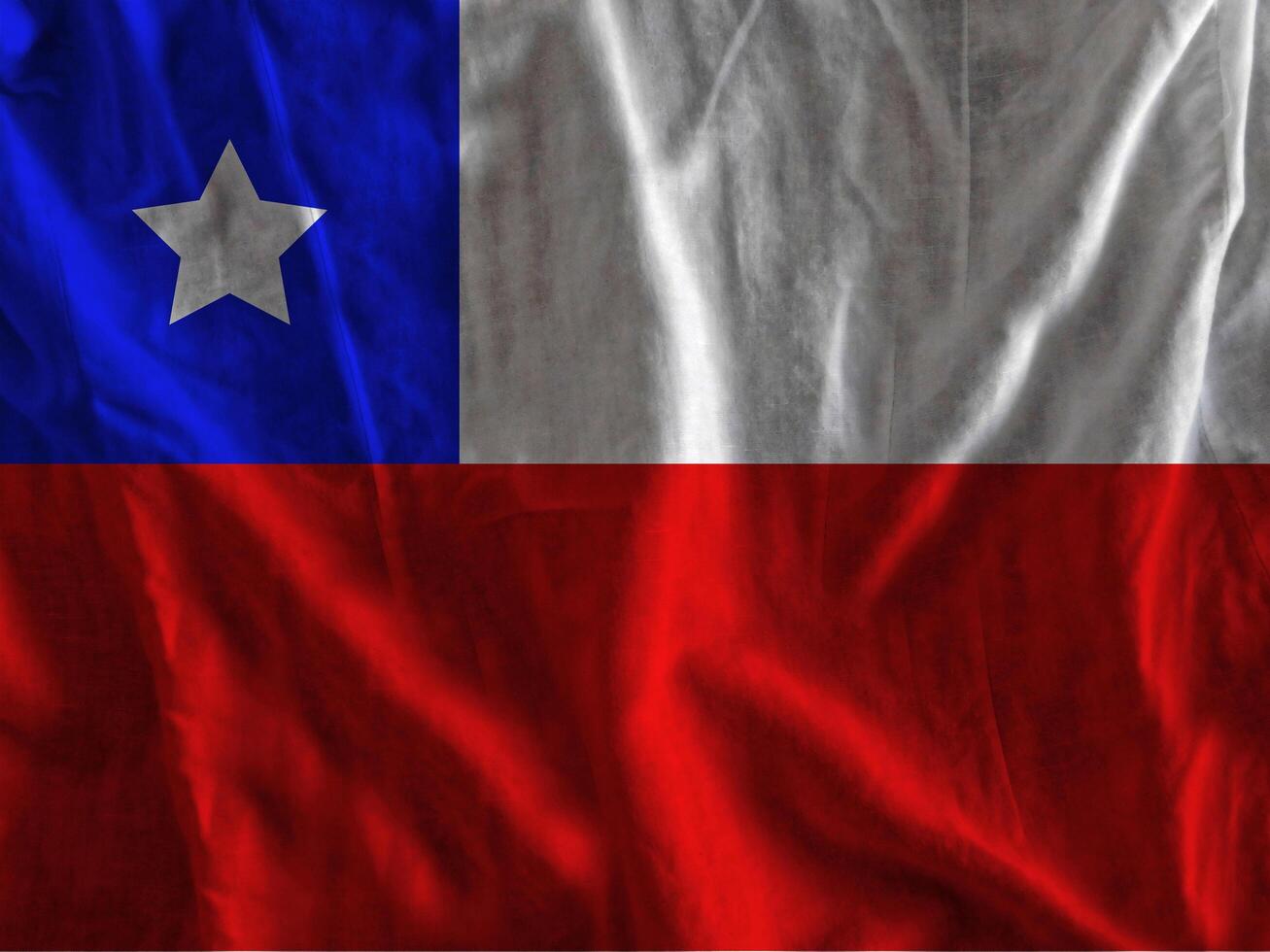 Chile flag with texture photo