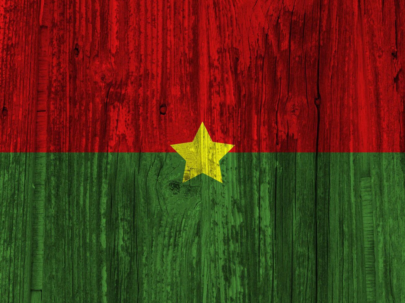 Burkina Faso flag with texture photo