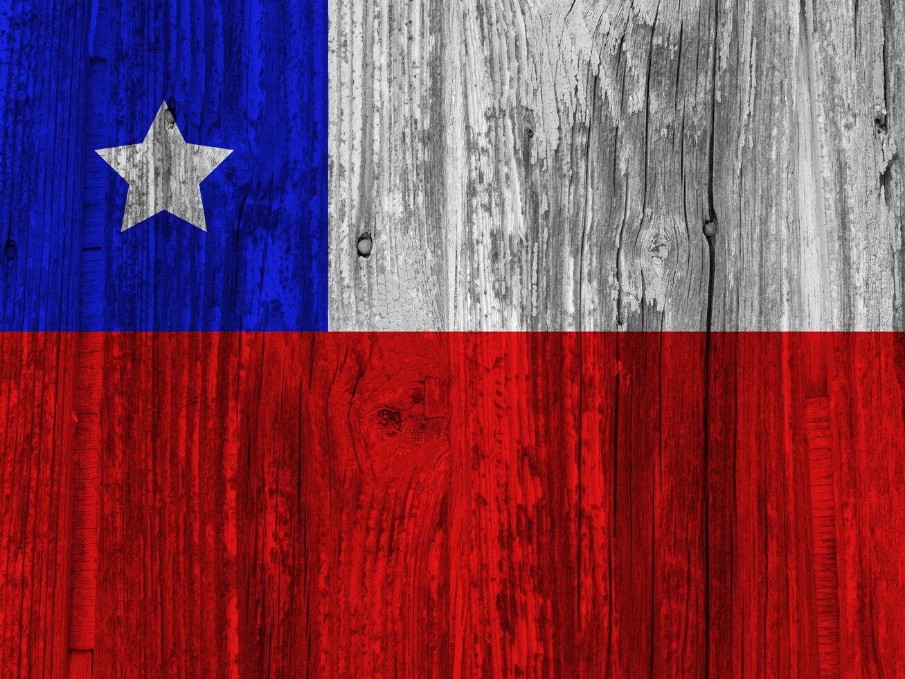 Chile flag with texture photo