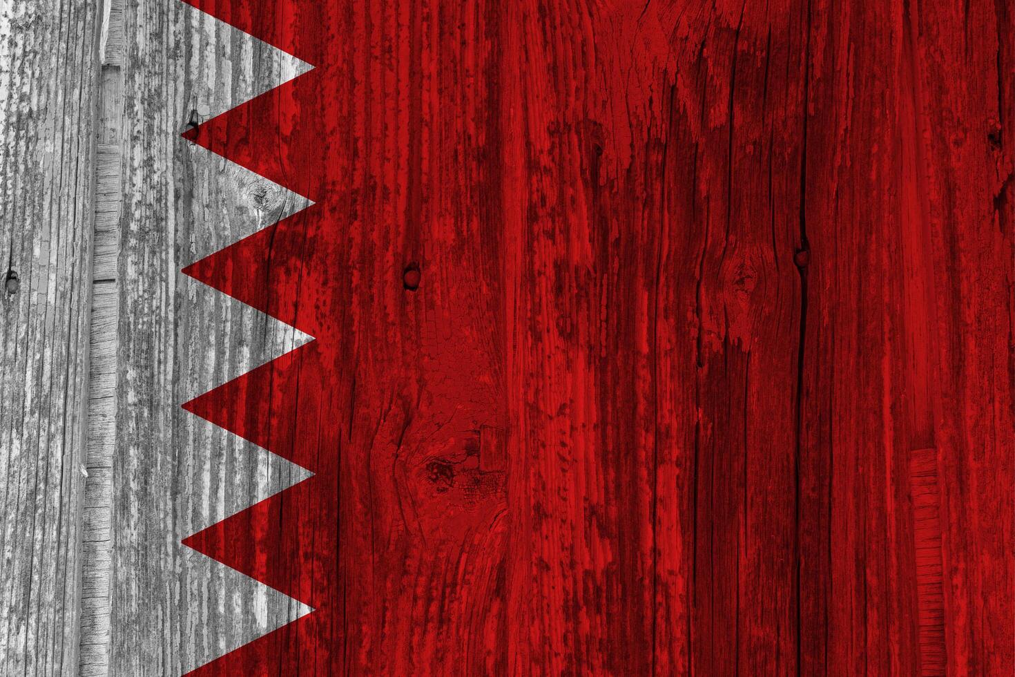 Bahrain flag with texture photo