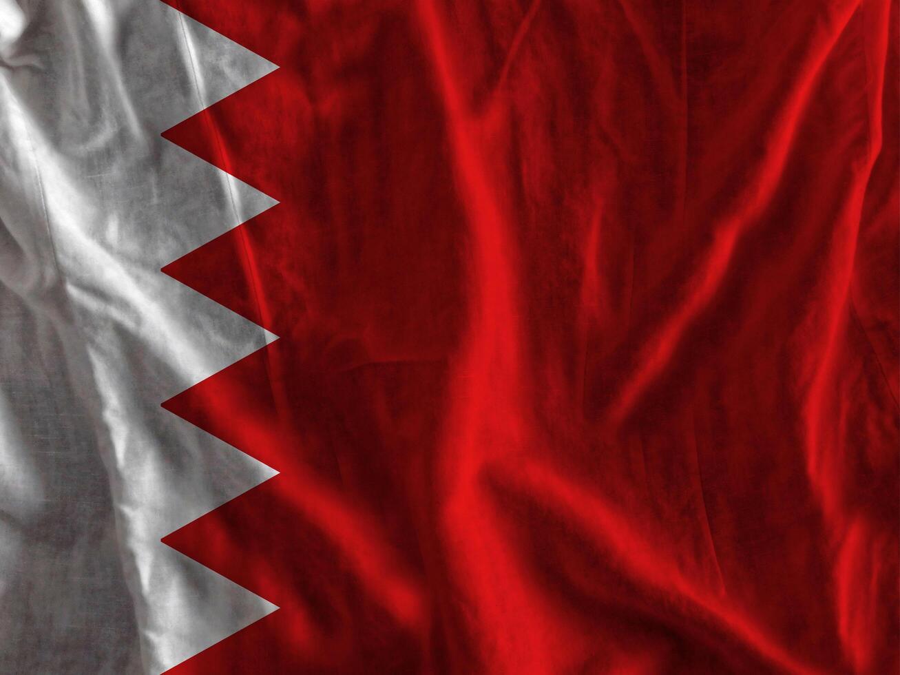 Bahrain flag with texture photo