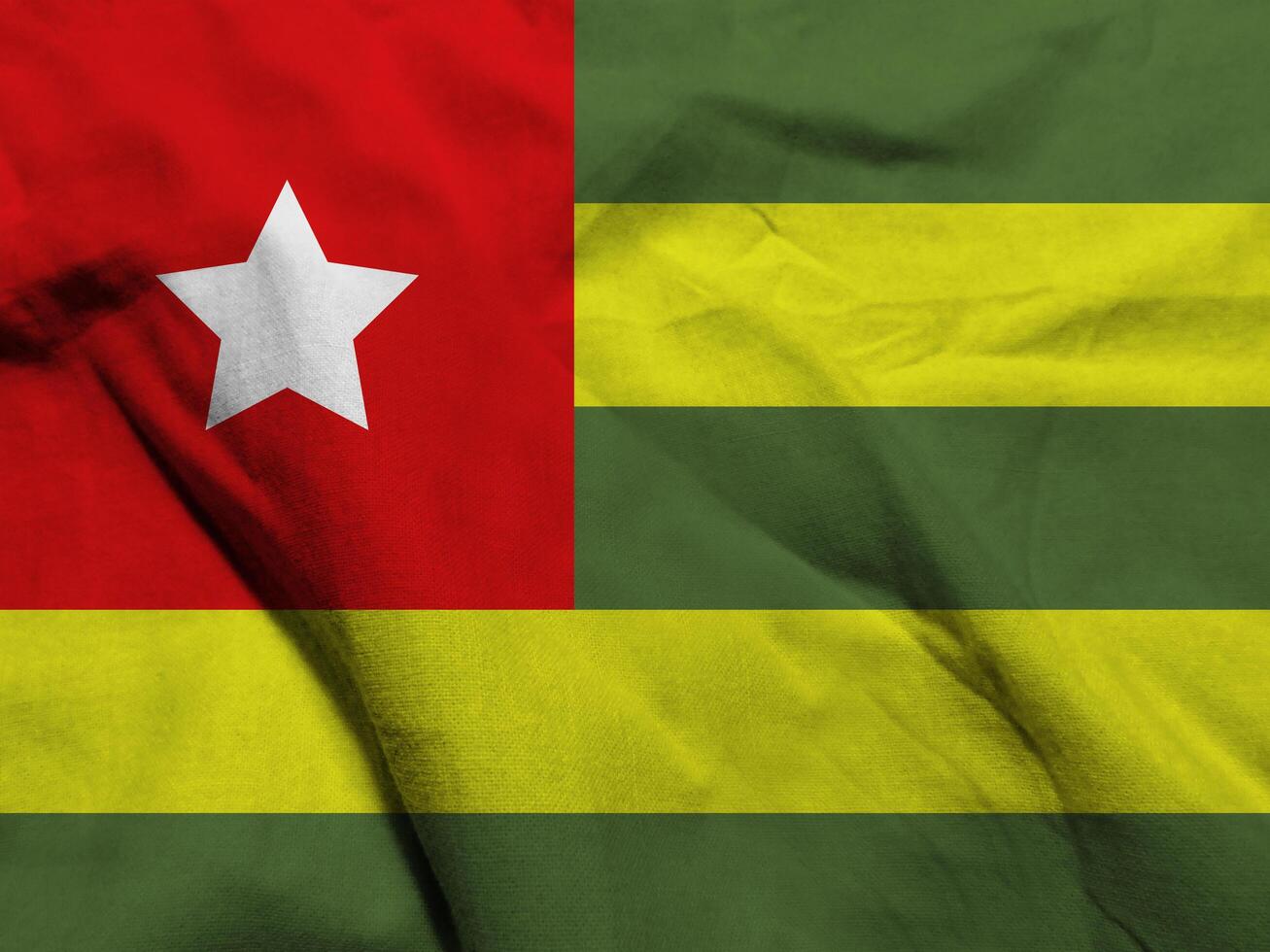 Togo flag with texture photo