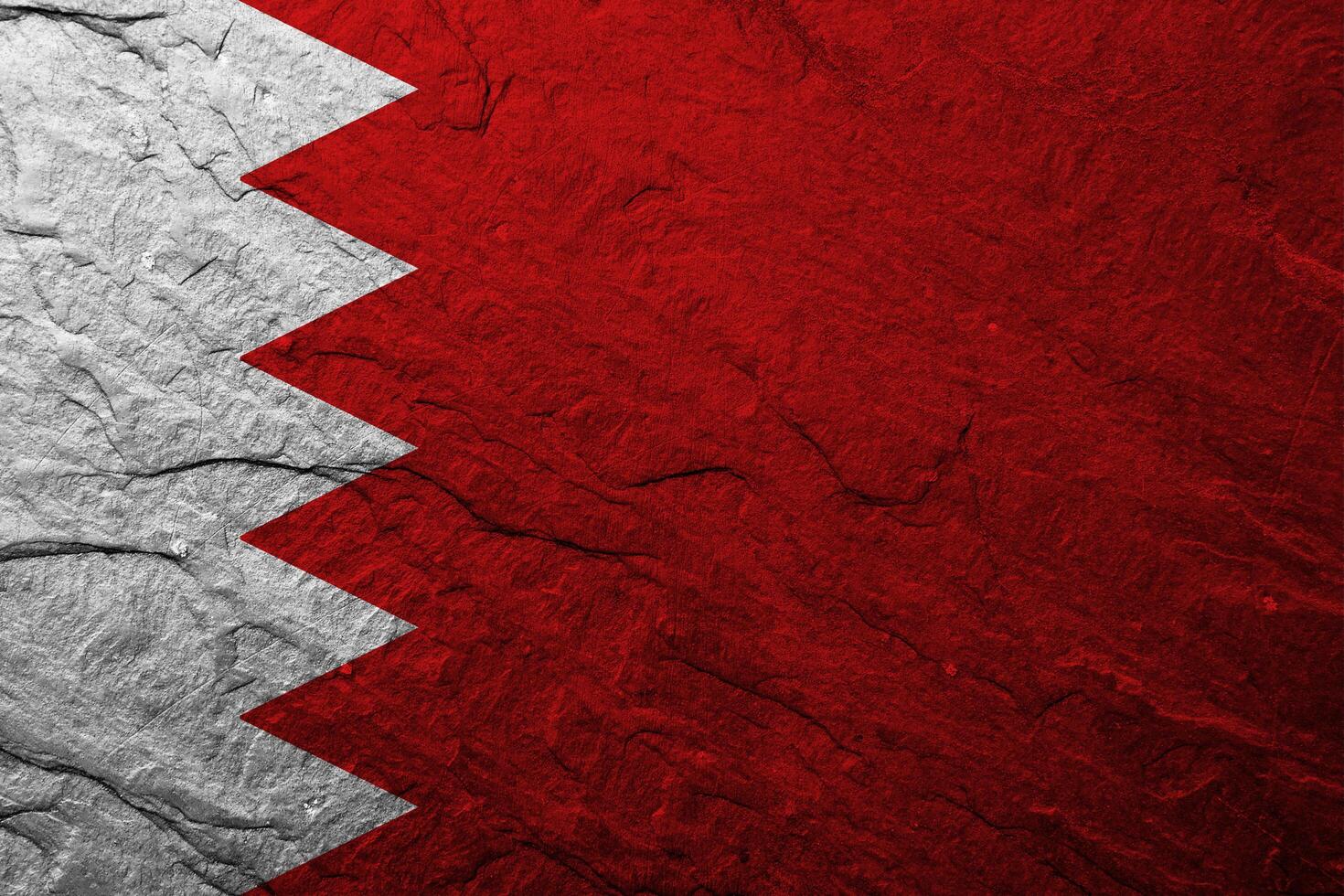Bahrain flag with texture photo