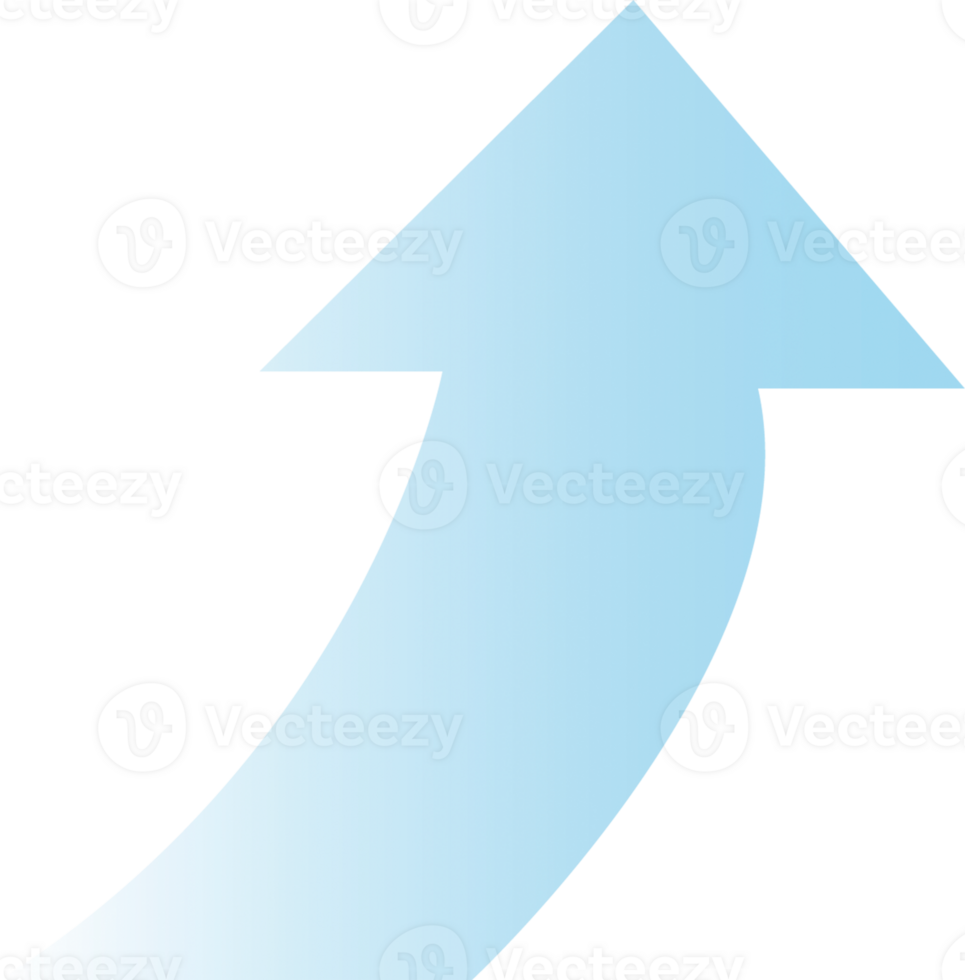 blue gradient arrow png