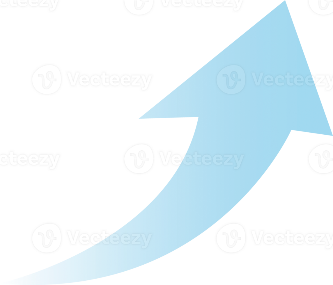 blue gradient arrow png