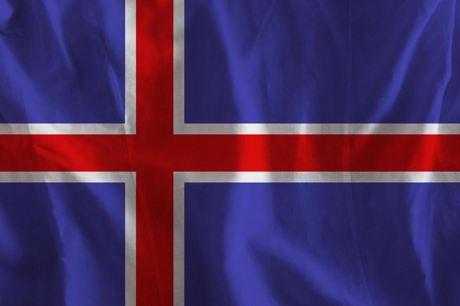 Iceland flag with texture photo