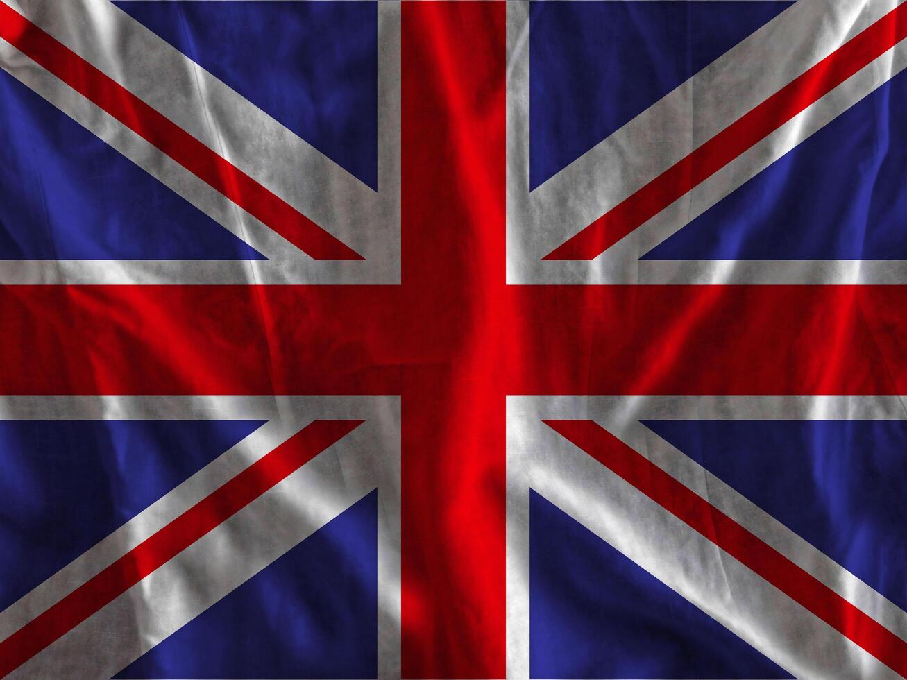 Great britain flag with texture photo