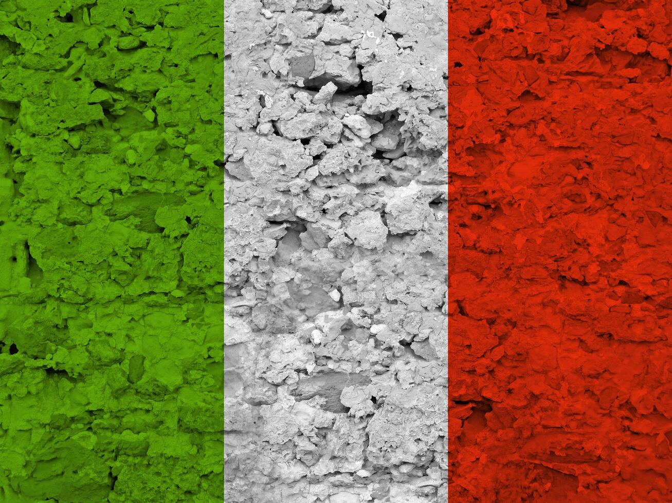 Irish flag with texture photo
