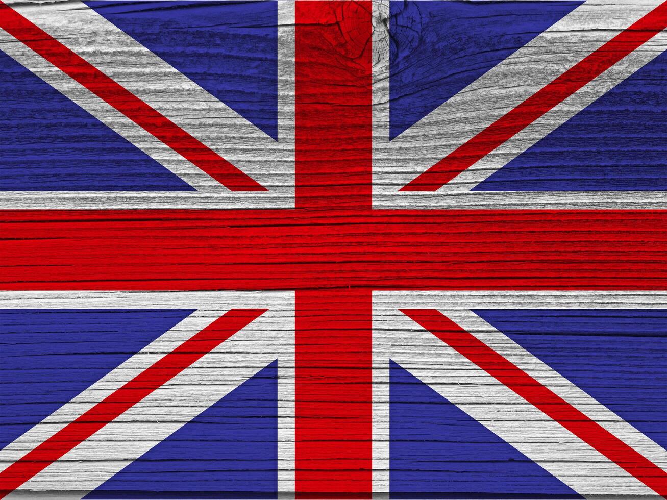 Great britain flag with texture photo