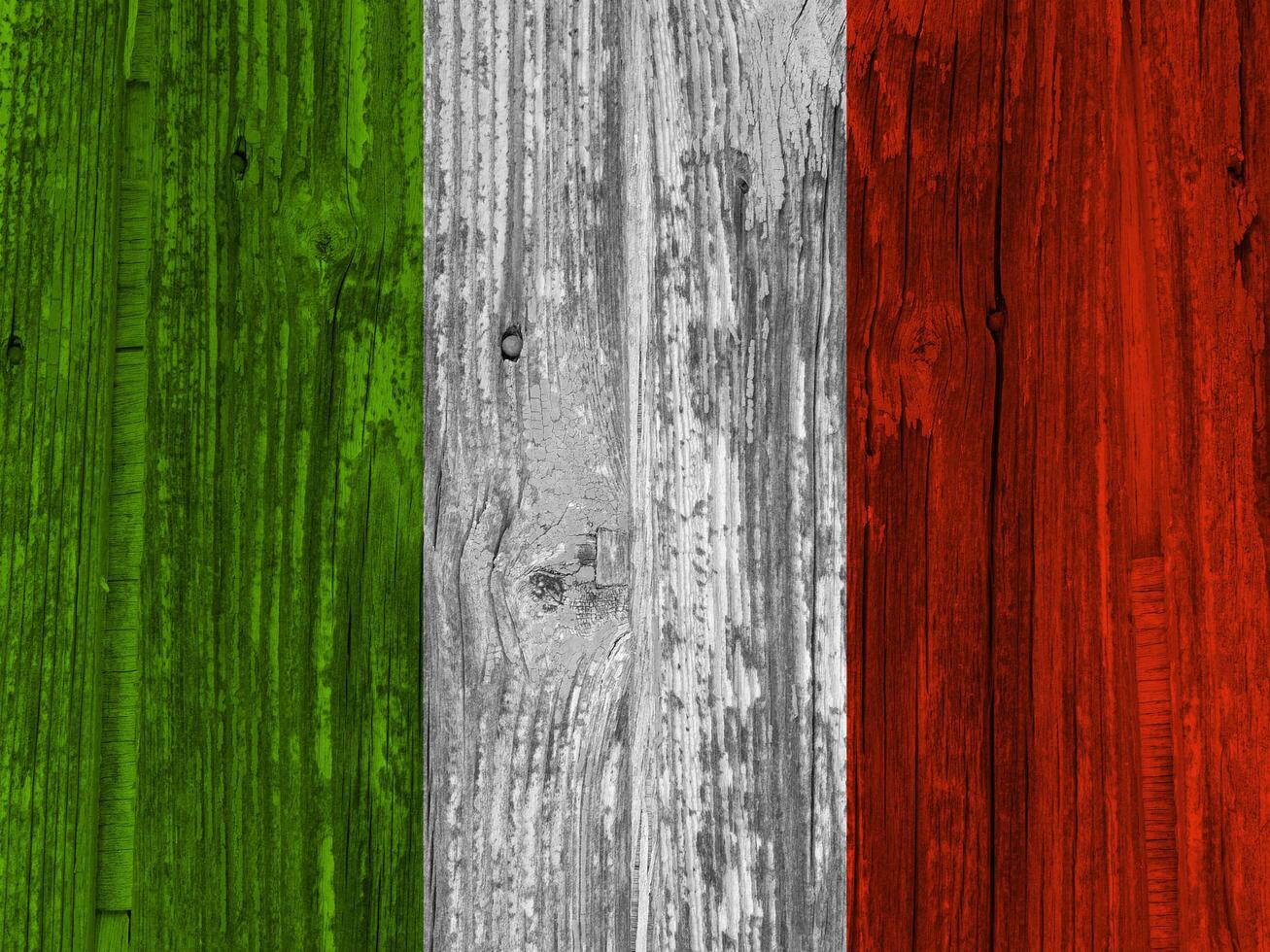 Irish flag with texture photo