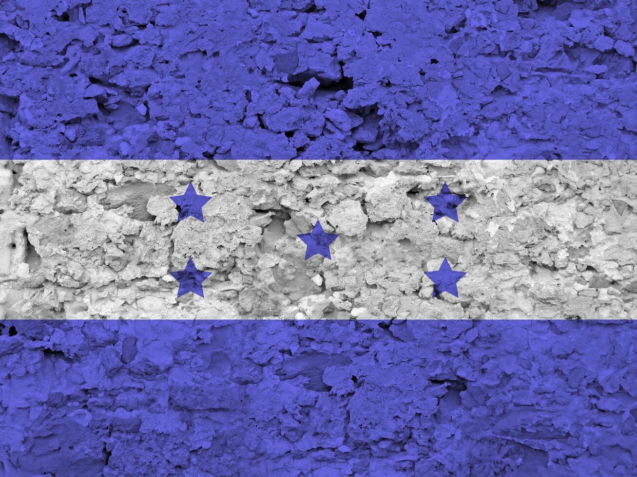 Honduras flag with texture photo