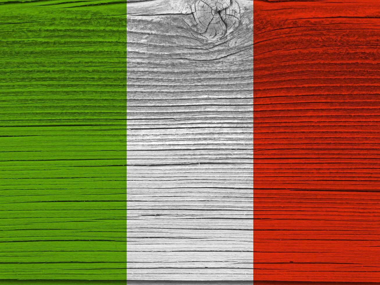 Irish flag with texture photo