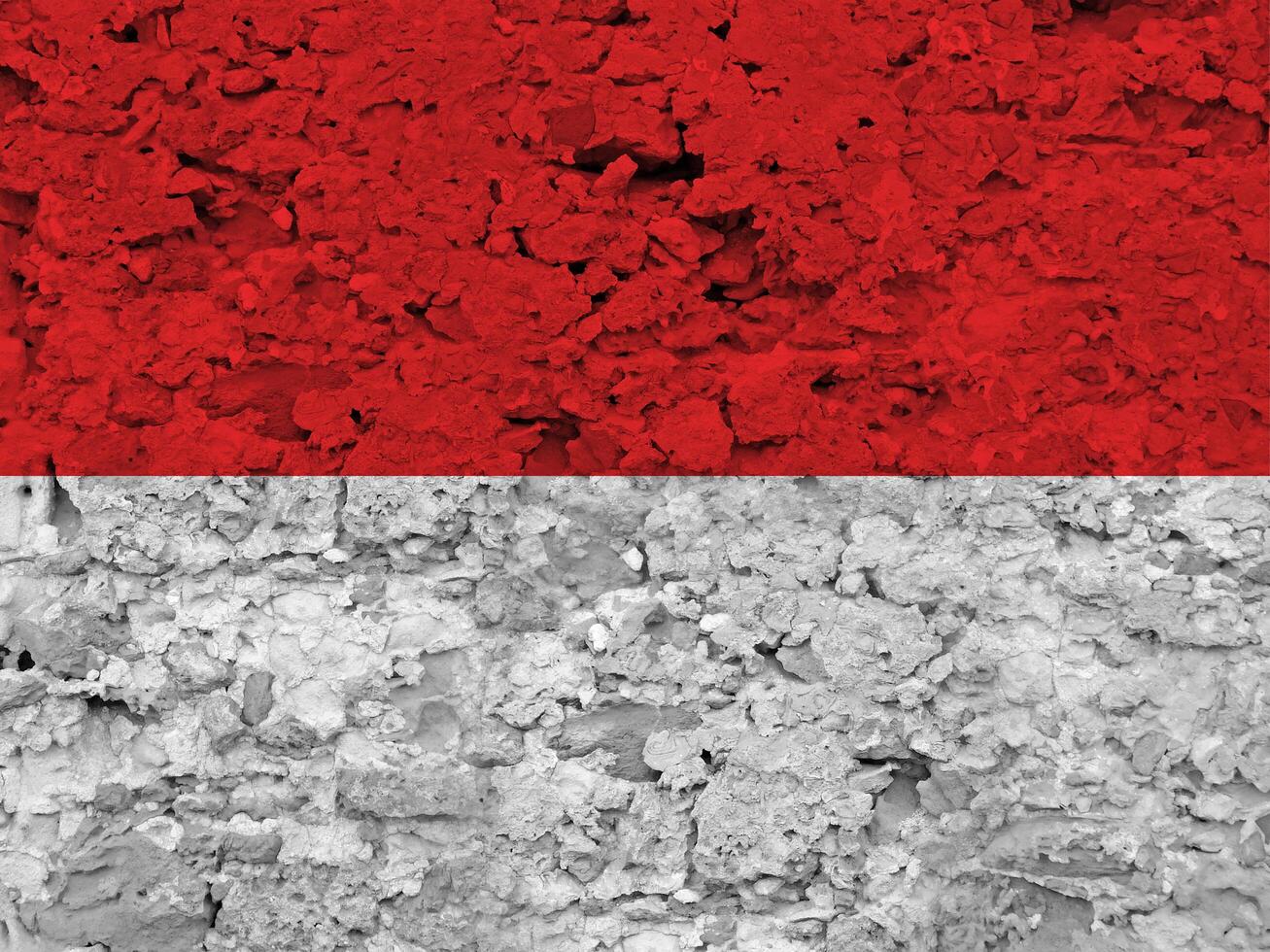 Indonesia flag with texture photo