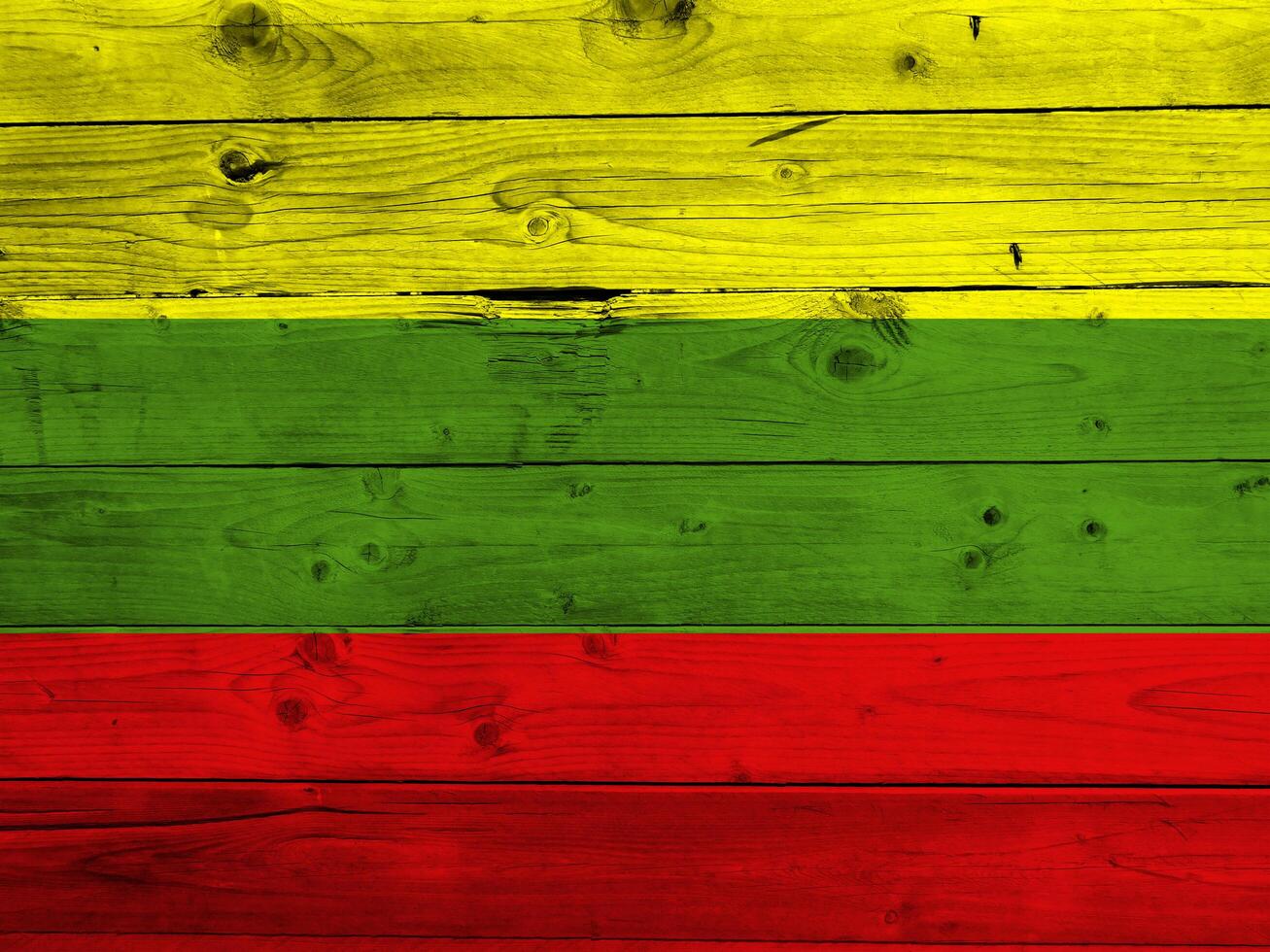 Lithuania flag with texture photo