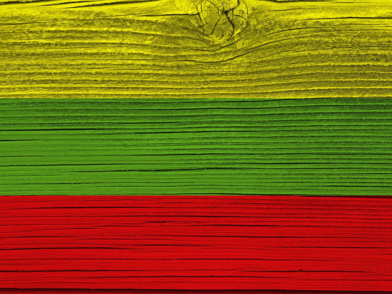 Lithuania flag with texture photo