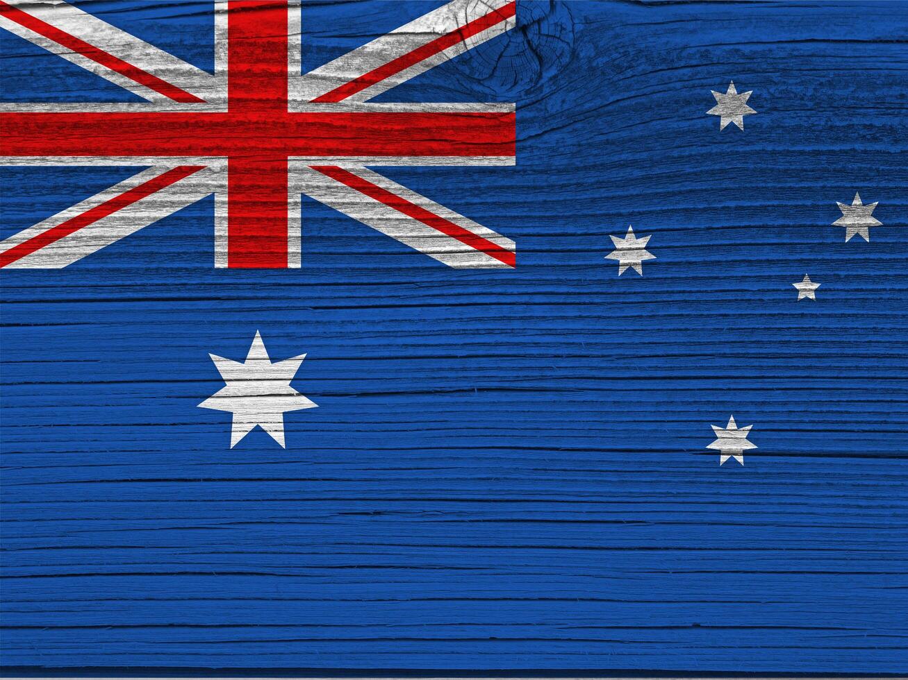 Australian flag with texture photo