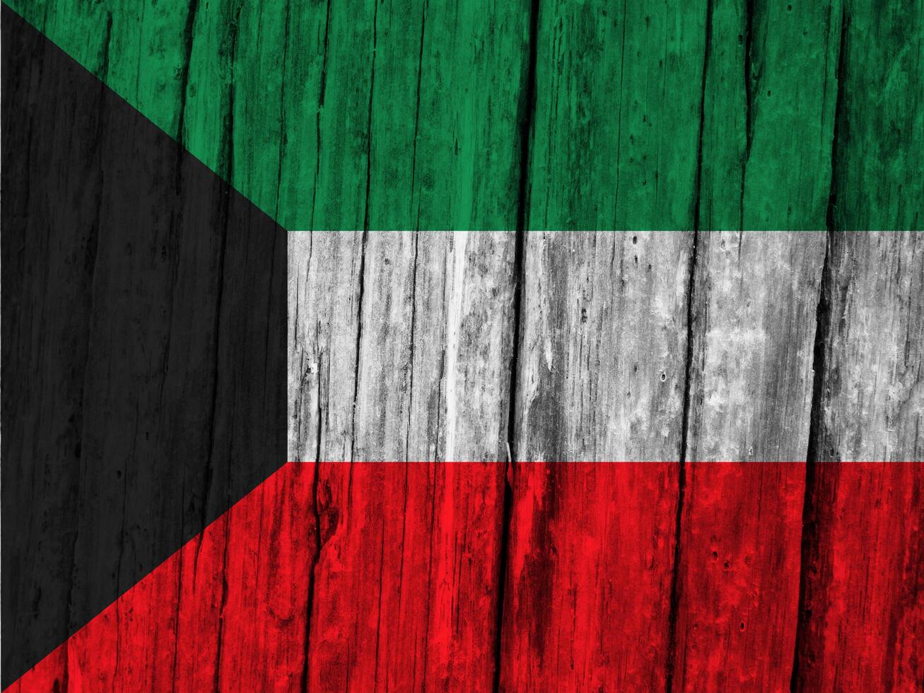 Kuwait flag with texture photo