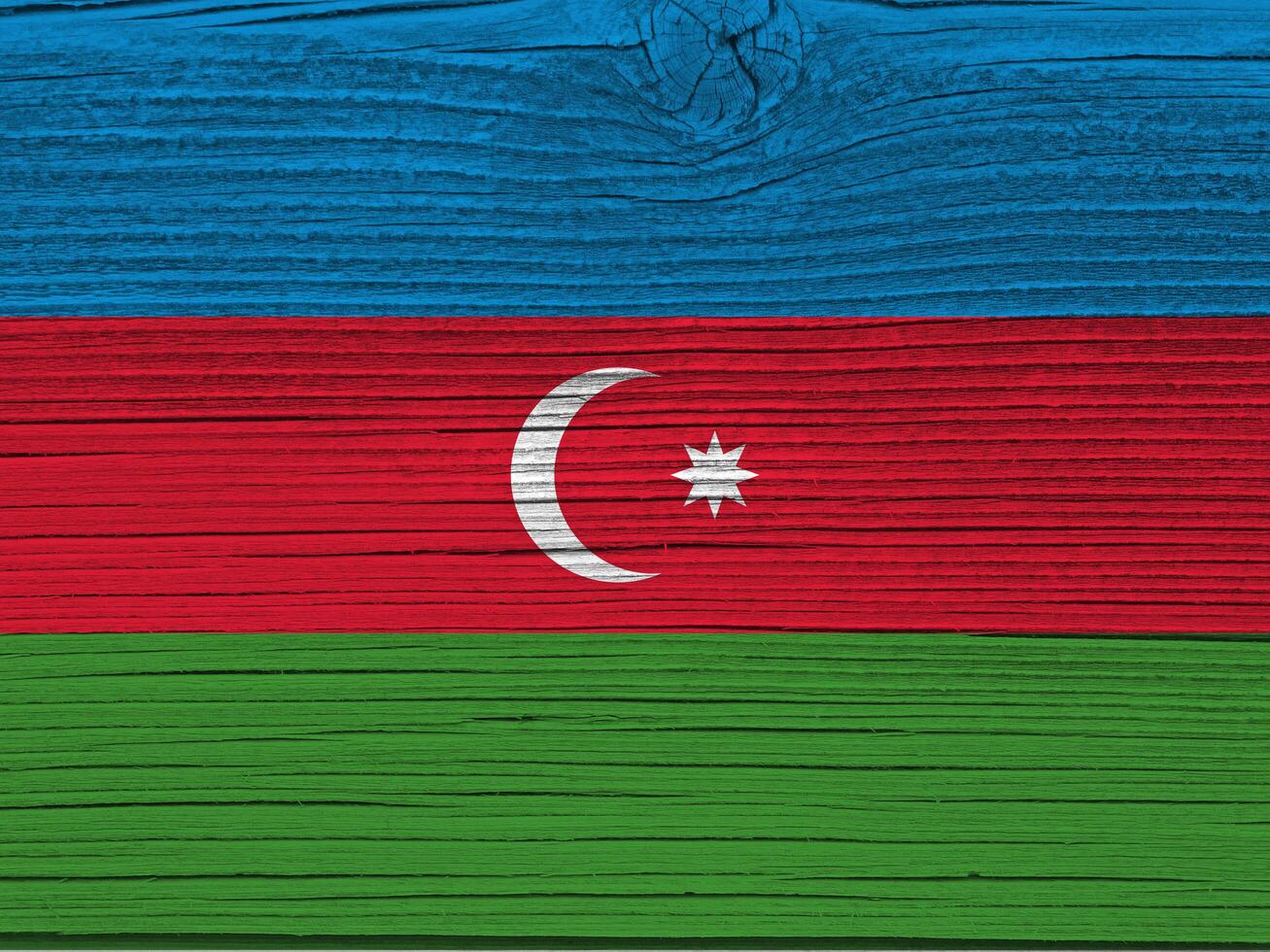 Azerbaijan flag with texture photo