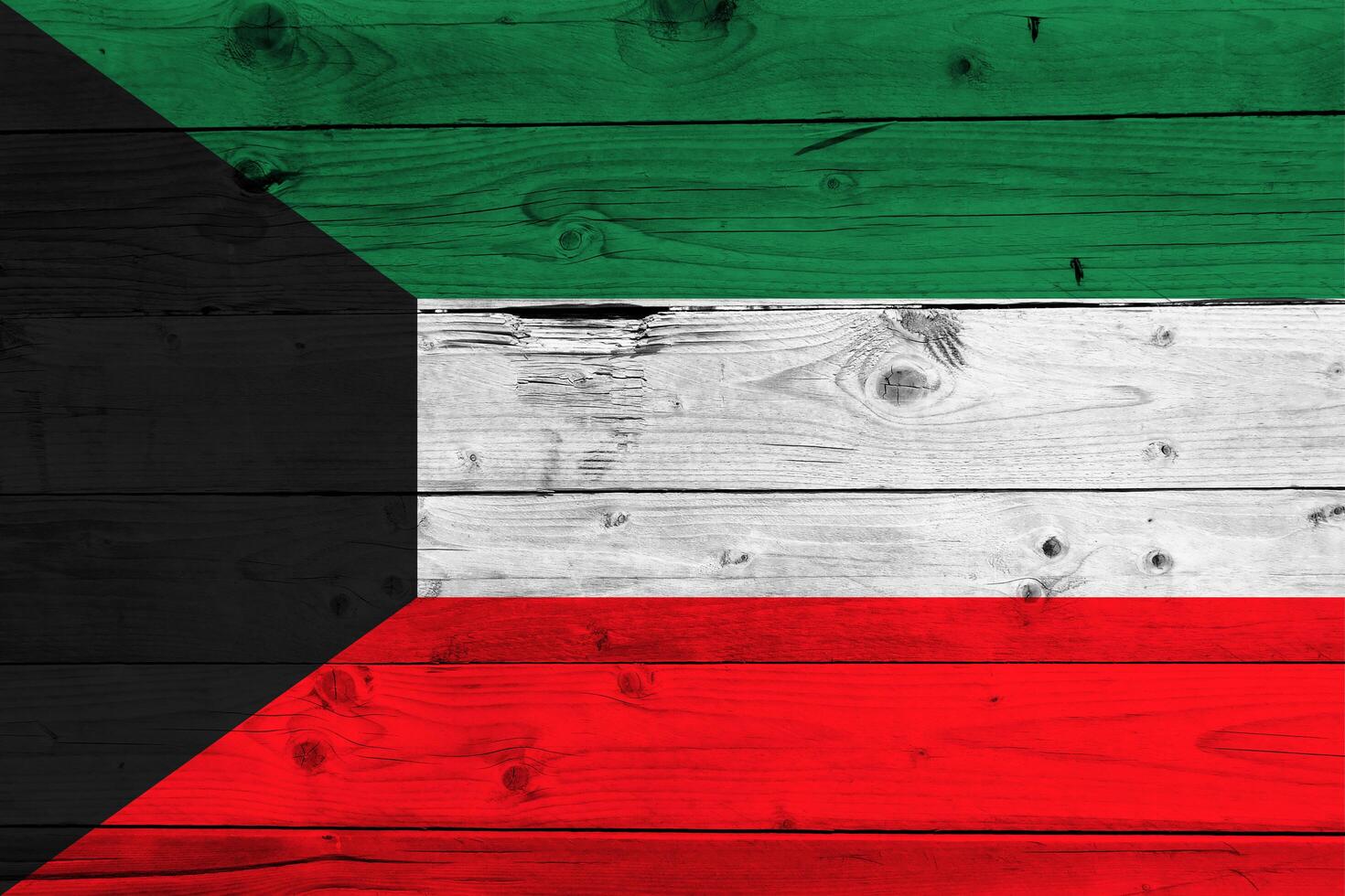 Kuwait flag with texture photo