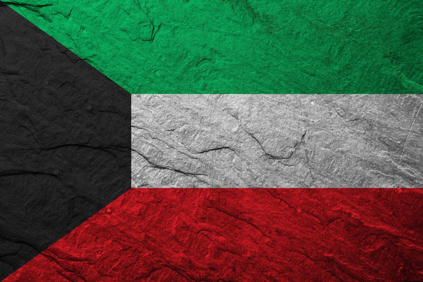 Kuwait flag with texture photo