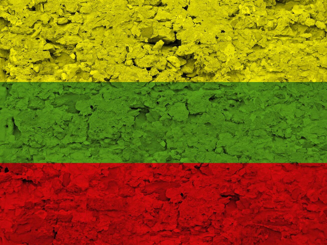 Lithuania flag with texture photo