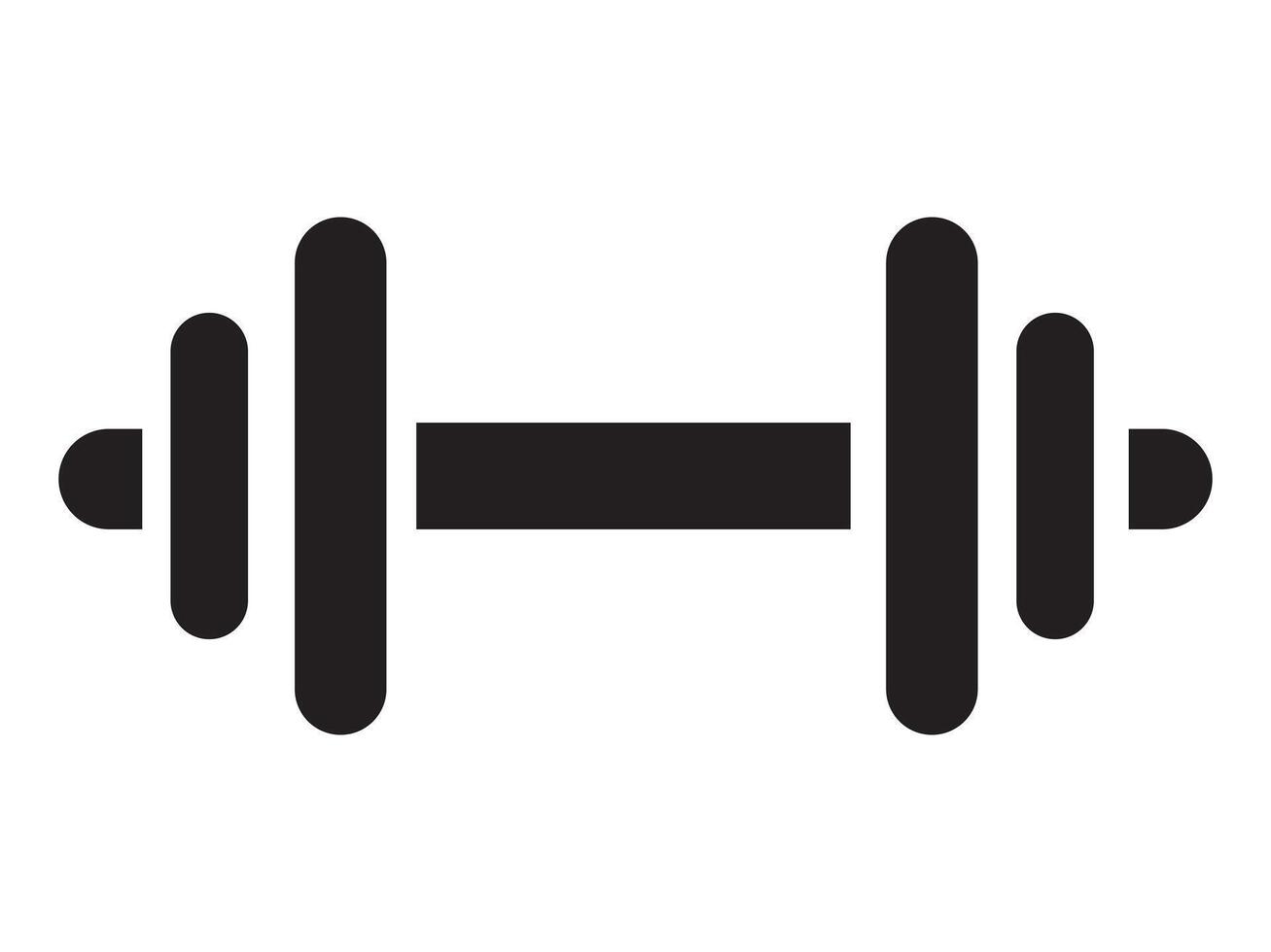 dumbbell icon, dumbbells weight training equipment flat icon, exercise workout in gym fitness vector