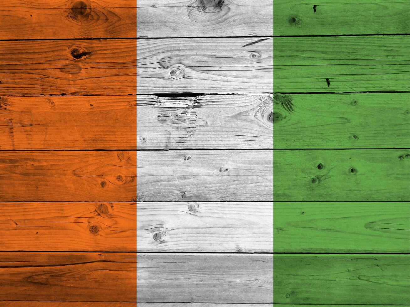 Ivory Coast flag with texture photo