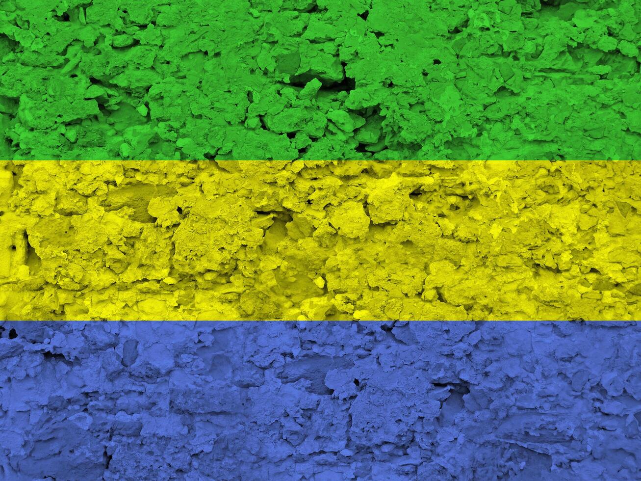 Gabon flag with texture photo