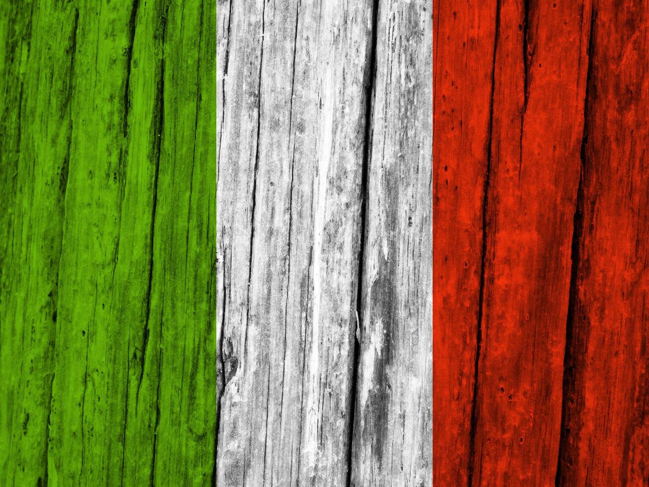 Irish flag with texture photo
