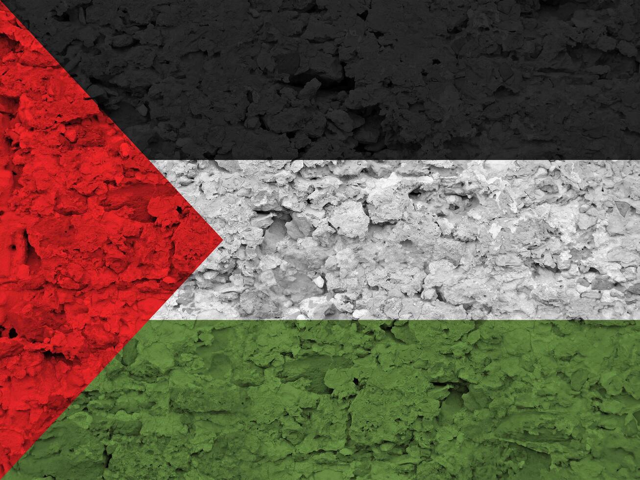 Palestine flag with texture photo