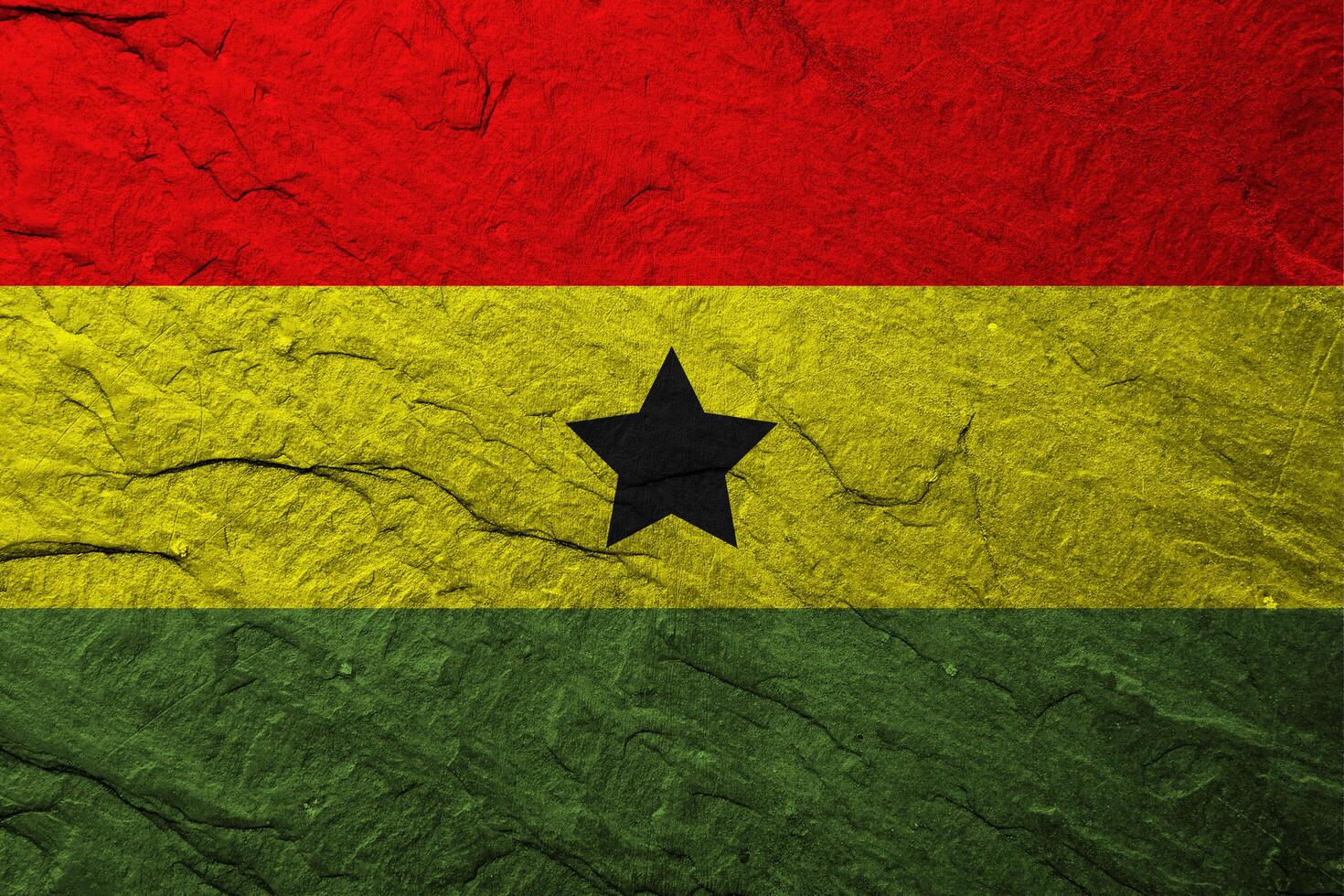 Ghana flag with texture photo