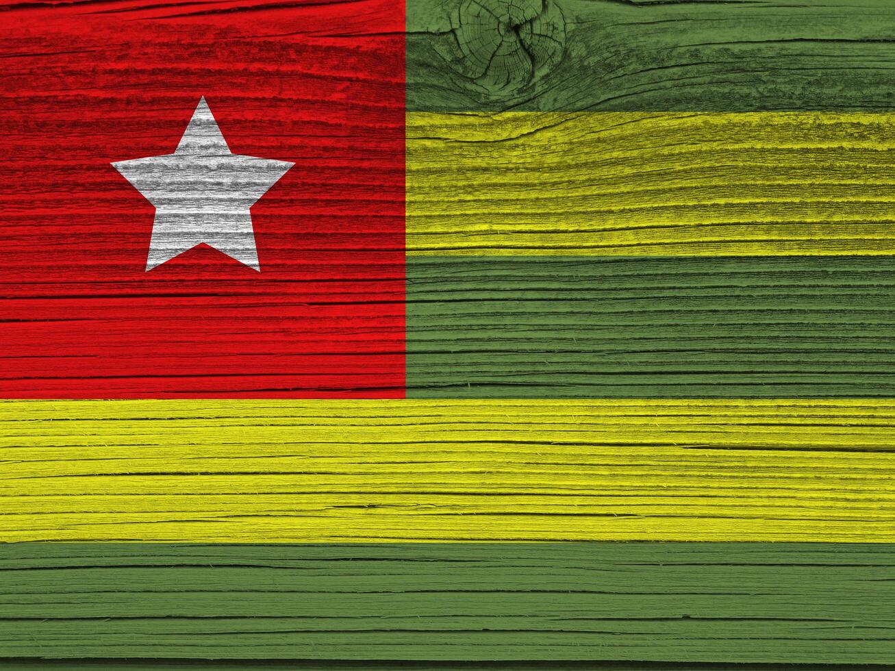 Togo flag with texture photo