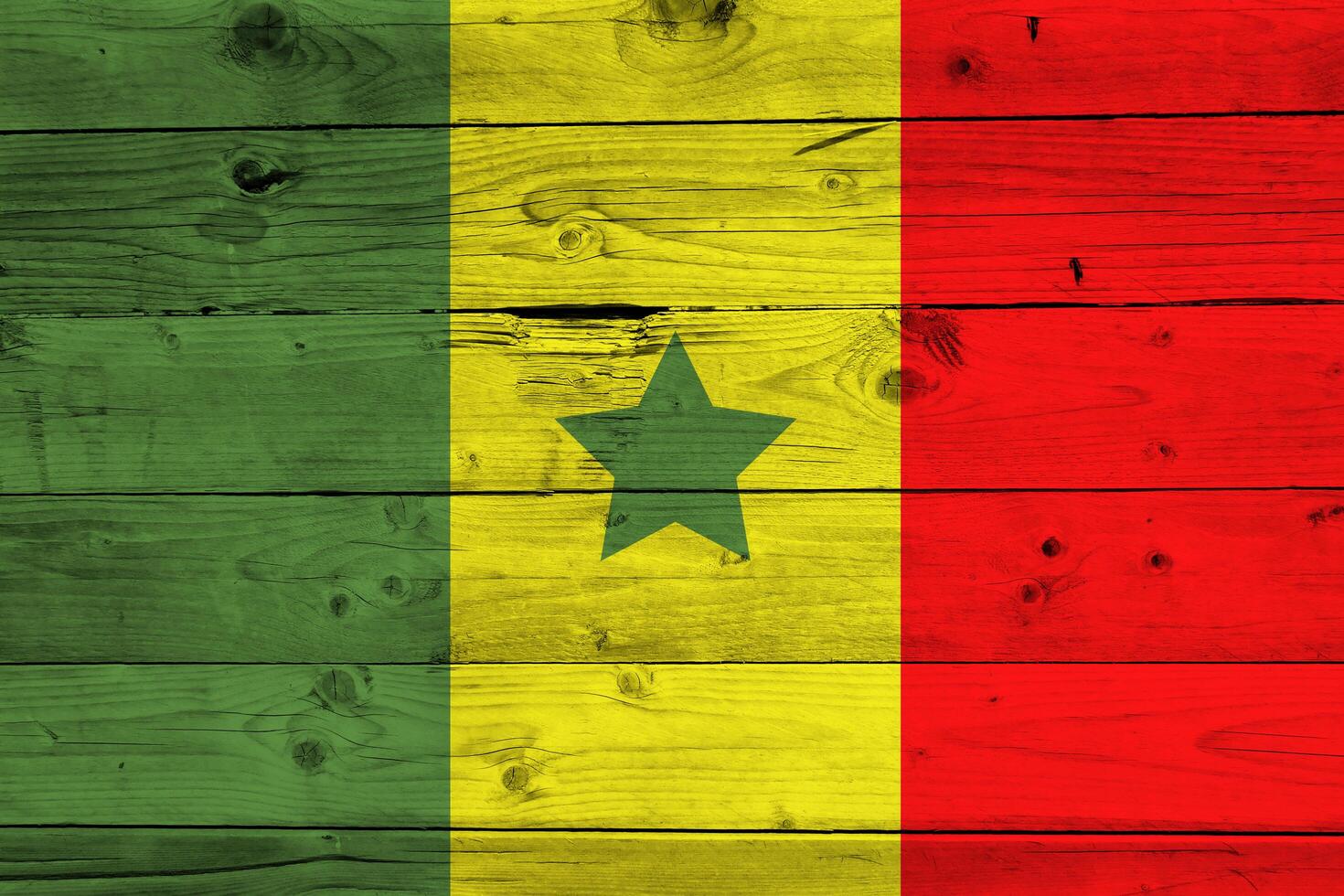 Senegal flag with texture photo