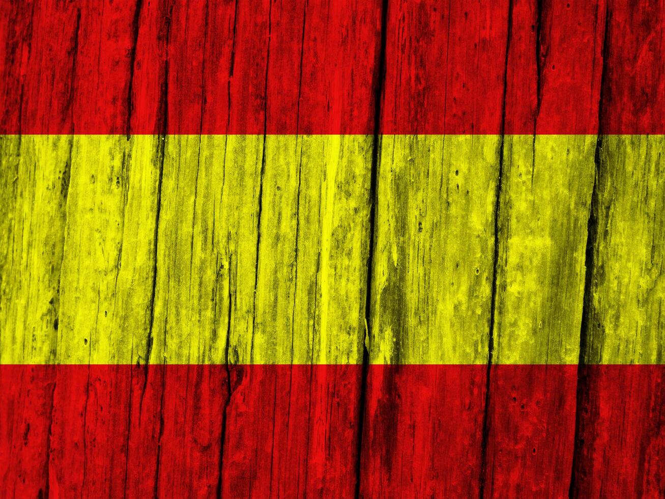 Spain flag with texture photo