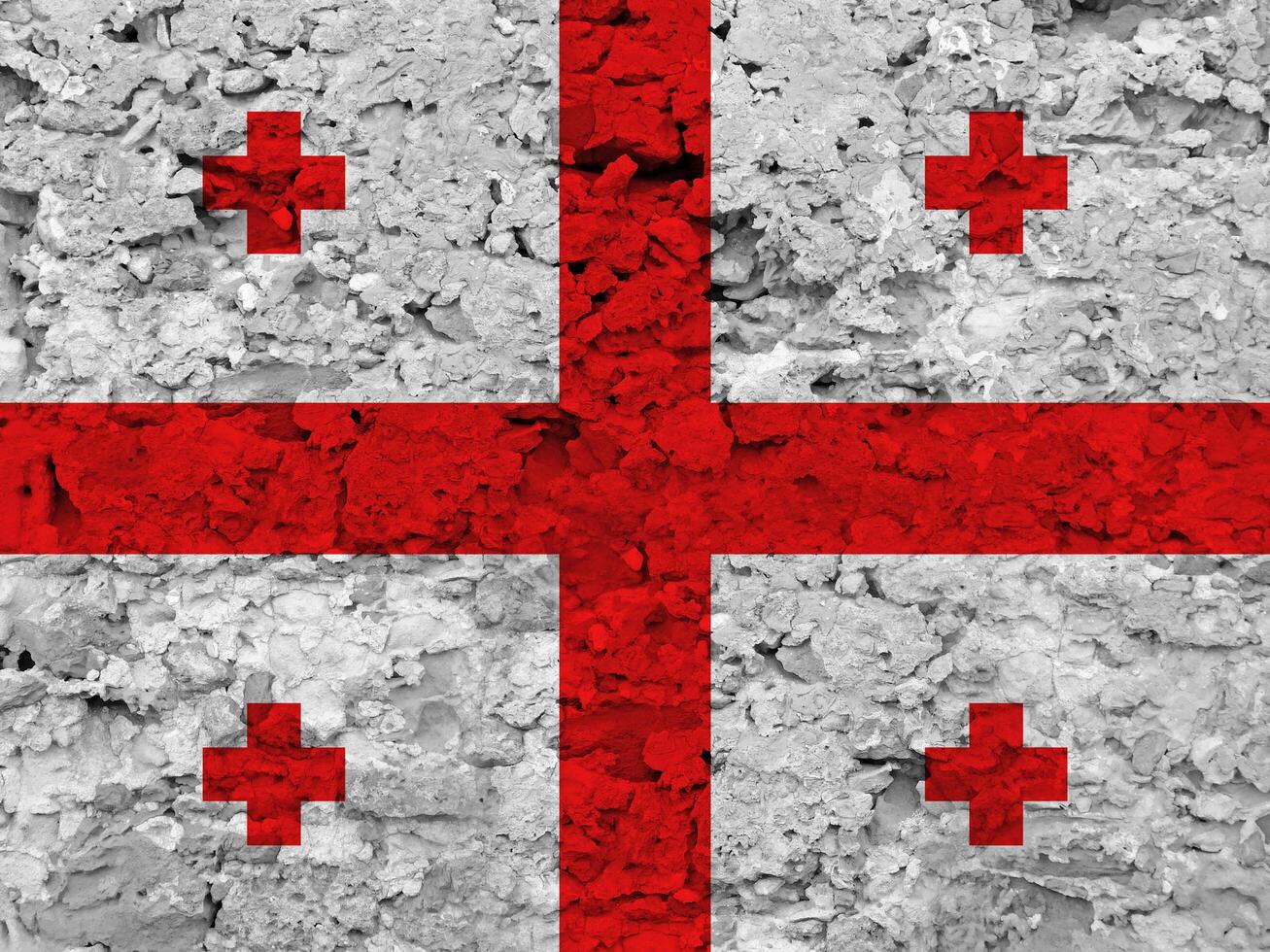 Georgia flag with texture photo