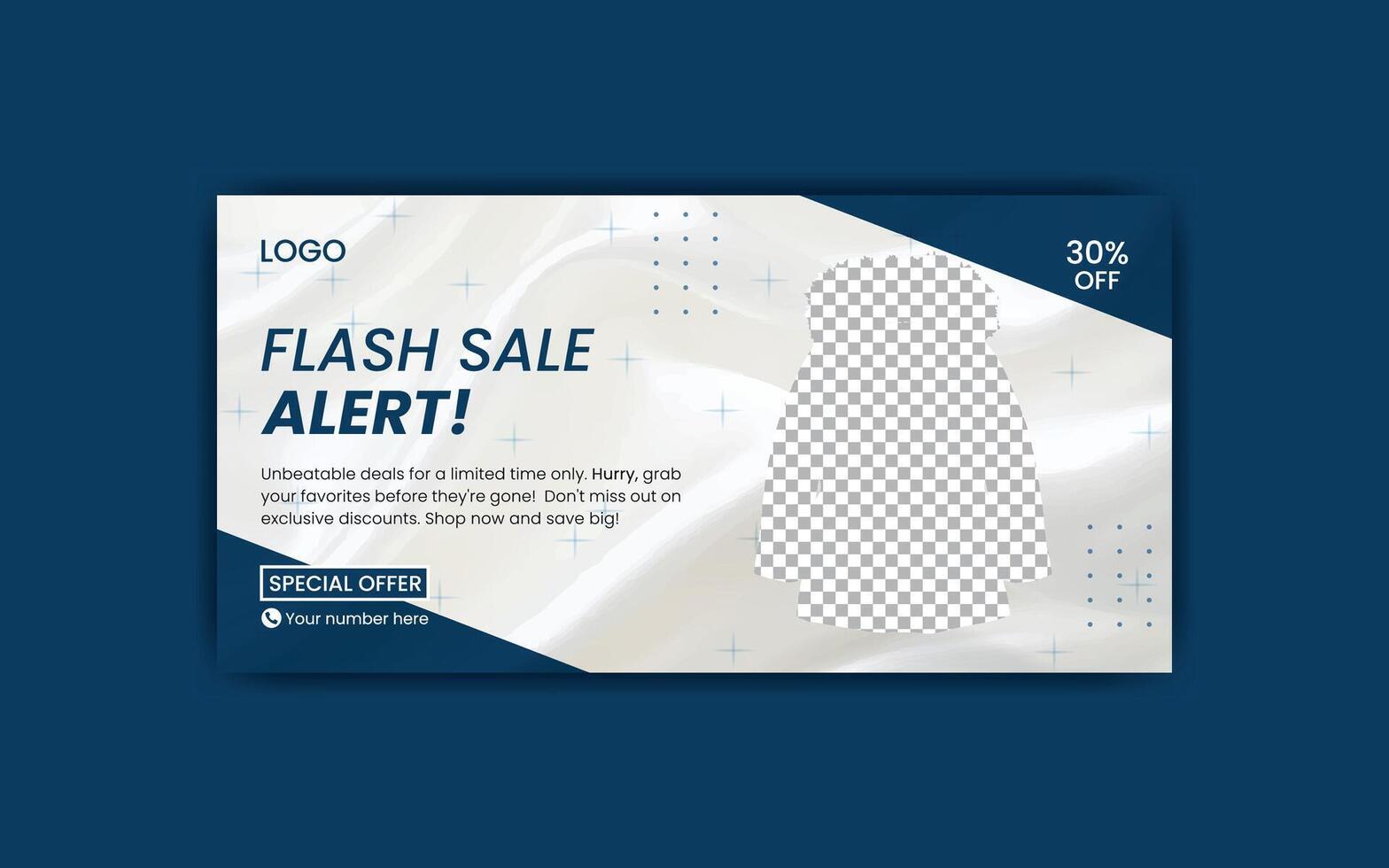 Web banner design template. vector